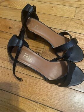 Primark Black Strappy Mid Heel Sandals